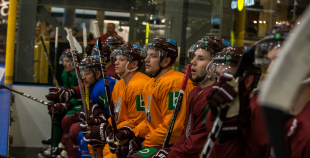 Latvijas hokeja izlase “Akropoles” ledus arēnā aizvadījusi pēdējo treniņu pirms došanās uz pasaules čempionātu 