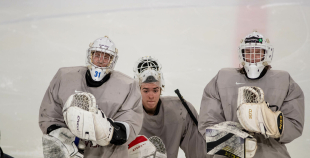 FOTO: Latvijas U-18 hokeja izlases treniņš