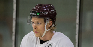 FOTO: Latvijas izlases treniņš "Volvo ledus hallē" (09.04.)