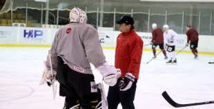 2015 Latvijas izlases pirmais treniņš pirms pasaules čempionāta