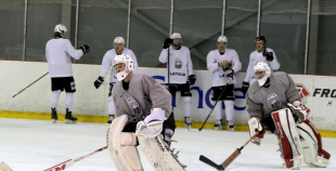 2015 Latvijas izlases pirmais treniņš pirms pasaules čempionāta