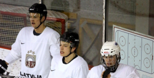 2015 Latvijas izlases pirmais treniņš pirms pasaules čempionāta