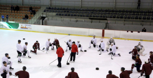 2015 Latvijas izlases pirmais treniņš pirms pasaules čempionāta