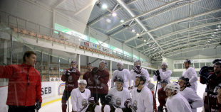 2015 Latvijas izlases pirmais treniņš pirms pasaules čempionāta