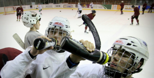 2015 Latvijas izlases pirmais treniņš pirms pasaules čempionāta