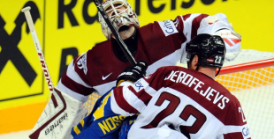 Latvija - Zviedrija 1:8