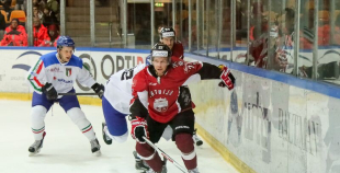 EIHC: Latvija - Itālija 2:1