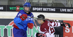 IIHF U20 PČ: Latvija - Itālija 3:0