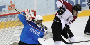IIHF U20 PČ: Latvija - Itālija 3:0