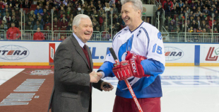 2016 Latvijas hokeja veterāni atzīst Krievijas leģendu pārākumu