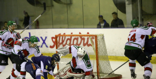 HK "Liepāja" pārspēj "Kurbadu" Ogrē un izvirzās vadībā