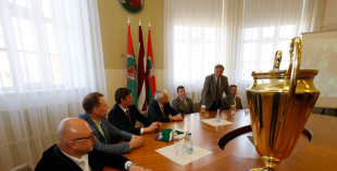 2016 Liepājas domē sveic "zelta" hokejistus