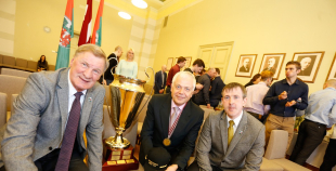 2016 Liepājas domē sveic "zelta" hokejistus