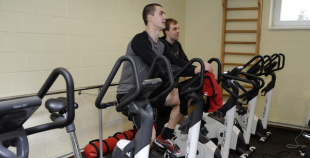 Foto: Hokeja izlases pirmais treniņš