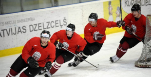 Hokeja izlasei - sportiska pieņemšana