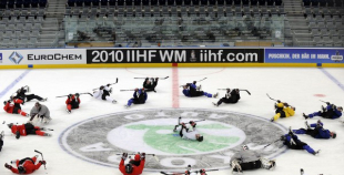 Izlases treniņš pirms spēles