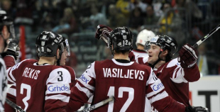 Latvija uzvar Norvēģiju