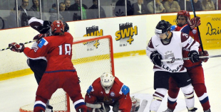 U-20 izlases hokejisti zaudē Krievijai