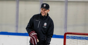 FOTO: Latvijas U-18 hokeja izlases treniņš