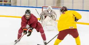 FOTO: Latvijas U-18 hokeja izlases treniņš