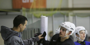 FOTO: U-20 izlases pirmais treniņš pirms novembra turnīra Ventspilī 