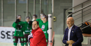 FOTO: Latvijas hokeja izlase aizvada pirmo treniņu gatavojoties pasaules čempionātam