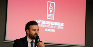 Aigars Kalvītis pārliecinoši ievēlēts par Latvijas Hokeja federācijas prezidentu