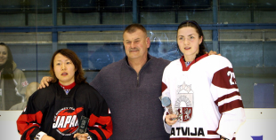 Latvijas sieviešu hokeja izlase izcīna otro uzvaru PČ pirmajā divīzijā