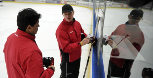 Hokeja izlases pirmais treniņš