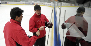 Hokeja izlases pirmais treniņš