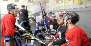 Hokeja izlases pirmais treniņš