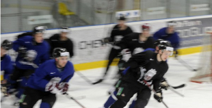 Hokeja izlases pirmais treniņš