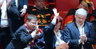 Latvija uzvar Vāciju