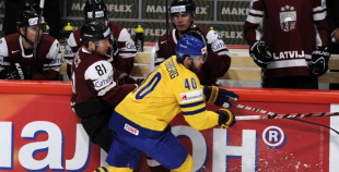 Latvija čempionātu pabeidz ar zaudējumu zviedriem