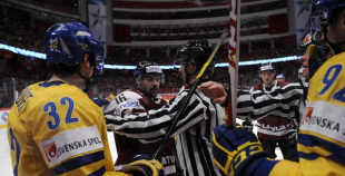 Latvija čempionātu pabeidz ar zaudējumu zviedriem