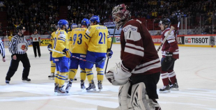 Latvija čempionātu pabeidz ar zaudējumu zviedriem