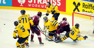 Latvijas izlases atzīst Zviedrijas izlases pārākumu