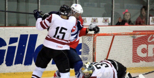 Latvijas U20 izlase uzveic "Liepājas Metalurgu"