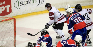 Latvijas U20 izlase uzveic "Liepājas Metalurgu"