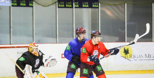 FOTO: Latvijas izlases treniņš pirms došanās uz Dāniju