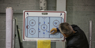 Latvijas izlases treniņš pirms došanās uz Franciju 