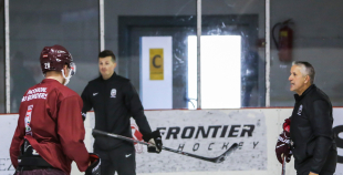 Latvijas izlases treniņš pirms došanās uz Franciju 