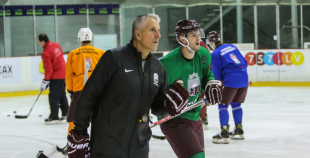 Latvijas hokeja izlase aizvada pirmo treniņu pirms gaidāmā turnīra Francijā