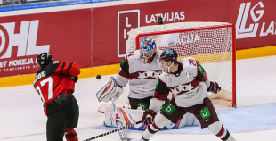 Pēdējā pārbaudes spēlē Latvijas piedzīvo neveiksmi pret zvaigžņoto Kanādu 