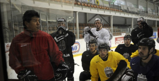 Hokeja izlases treniņš