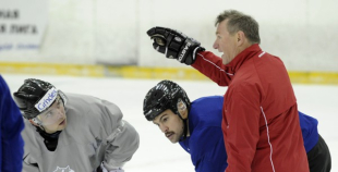 Hokeja izlases treniņš