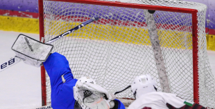 FOTO: Latvija U-18 - Kazahstāna U-18 1:0