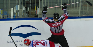 Latvijas izlase otrajā mačā atzīst krievu pārākumu