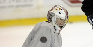 Hokeja izlases pēdējais treniņš pirms došanās uz Franciju