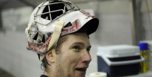 Hokeja izlases pēdējais treniņš pirms došanās uz Franciju